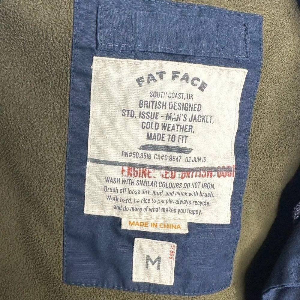 Fat Face Hooded coat Jacket Mens size Medium - Picture 3 of 4